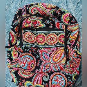Vera Bradley Haymarket Paisley Large Essential padded Backpack…like New